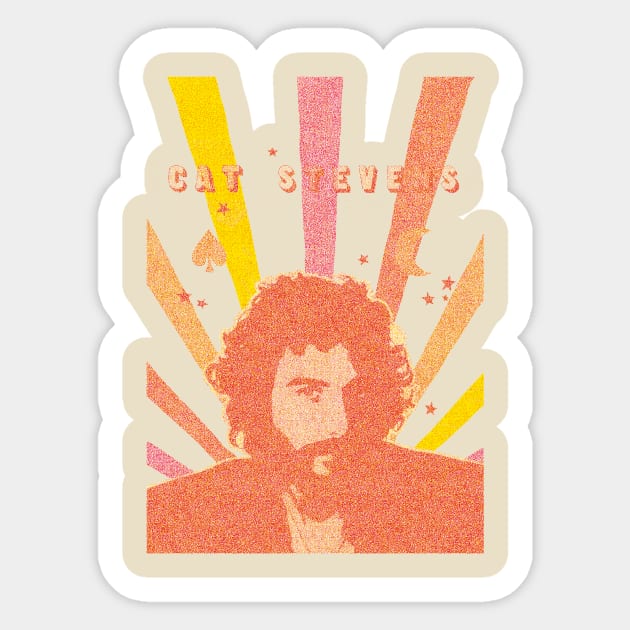 Cat Stevens Sticker by HAPPY TRIP PRESS